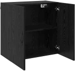 vidaXL Ντουλάπα Τοίχου Μαύρη δρυς 60 x 31 x 60 εκ. Επεξεργασμένο ξύλο