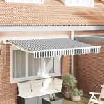 vidaXL Σκηνίτσα Αναδιπλούμενη Γκρι και Λευκό 350x200 εκ