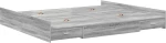 vidaXL Κρεβάτι με αποθηκευτικό χώρο Γκρι sonoma 200 x 200 cm