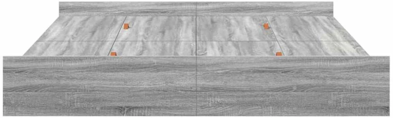 vidaXL Κρεβάτι με αποθηκευτικό χώρο Γκρι sonoma 200 x 200 cm