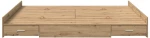 vidaXL Κρεβάτι με αποθηκευτικό χώρο artisan δρυς 180 x 200 cm