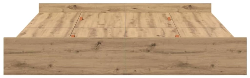 vidaXL Κρεβάτι με αποθηκευτικό χώρο artisan δρυς 180 x 200 cm