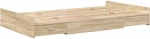 vidaXL Κρεβάτι με αποθηκευτικό χώρο Sonoma Δρυς 120 x 190 cm MDF