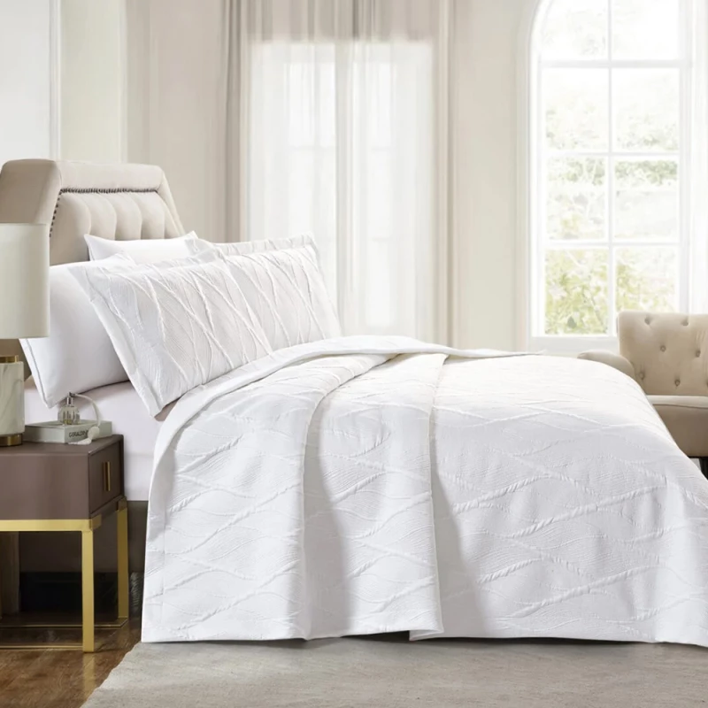 Κουβερλί lily white + μαξιλαροθήκες 50x70/2τμχ 250x240cm Liolios Home 2652