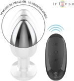 INTENSE - ANAL PLUG 10 VIBRATIONS METAL WITH REMOTE CONTROL L