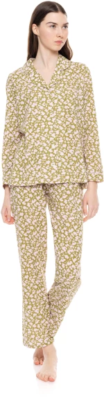 Γυναικεία Πυτζάμα Pink Label - Σεμιζιέ - Floral Print - Cotton - Regular Fit