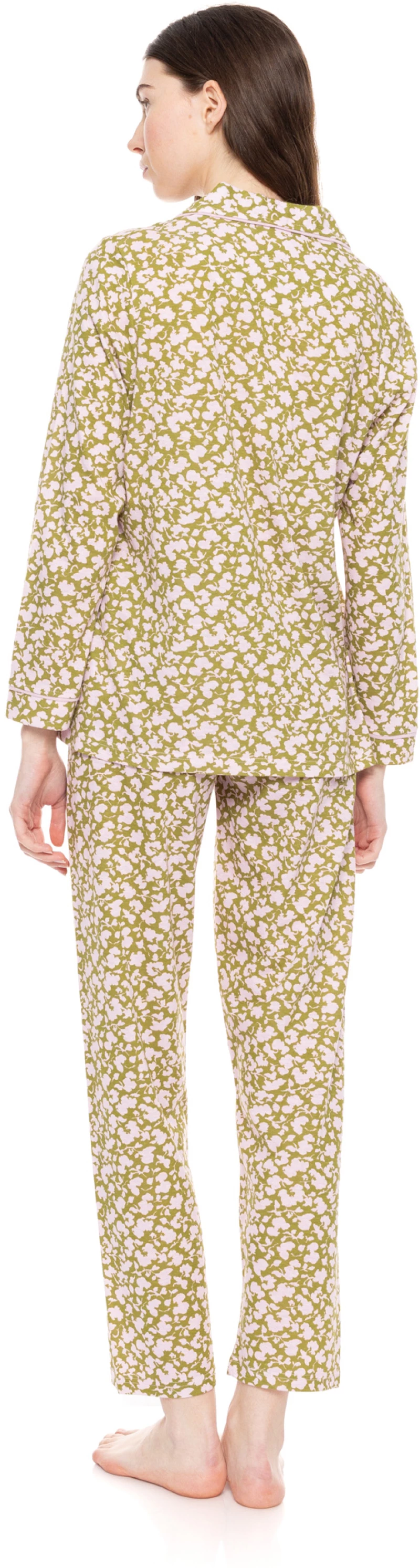 Γυναικεία Πυτζάμα Pink Label - Σεμιζιέ - Floral Print - Cotton - Regular Fit