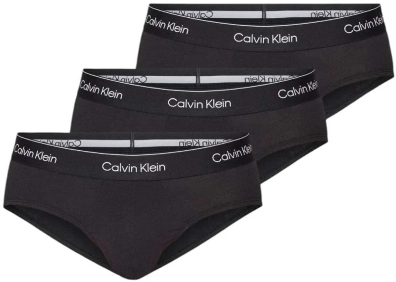 Ανδρικά SLIP Calvin Klein - Μαύρο - Fashion Λάστιχο - 3 pack