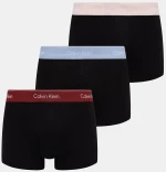 Ανδρικά boxer Calvin Klein - Μαύρο με χρωματιστό λάστιχο - 3 pack