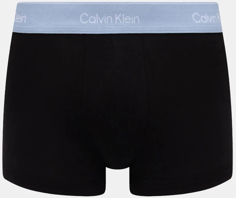 Ανδρικά boxer Calvin Klein - Μαύρο με χρωματιστό λάστιχο - 3 pack