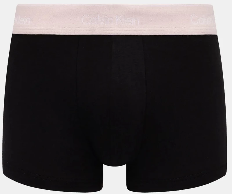 Ανδρικά boxer Calvin Klein - Μαύρο με χρωματιστό λάστιχο - 3 pack