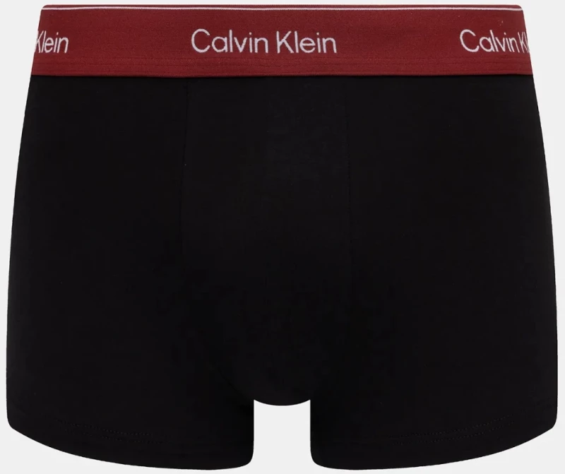 Ανδρικά boxer Calvin Klein - Μαύρο με χρωματιστό λάστιχο - 3 pack