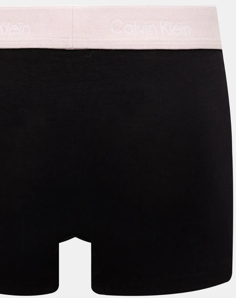 Ανδρικά boxer Calvin Klein - Μαύρο με χρωματιστό λάστιχο - 3 pack