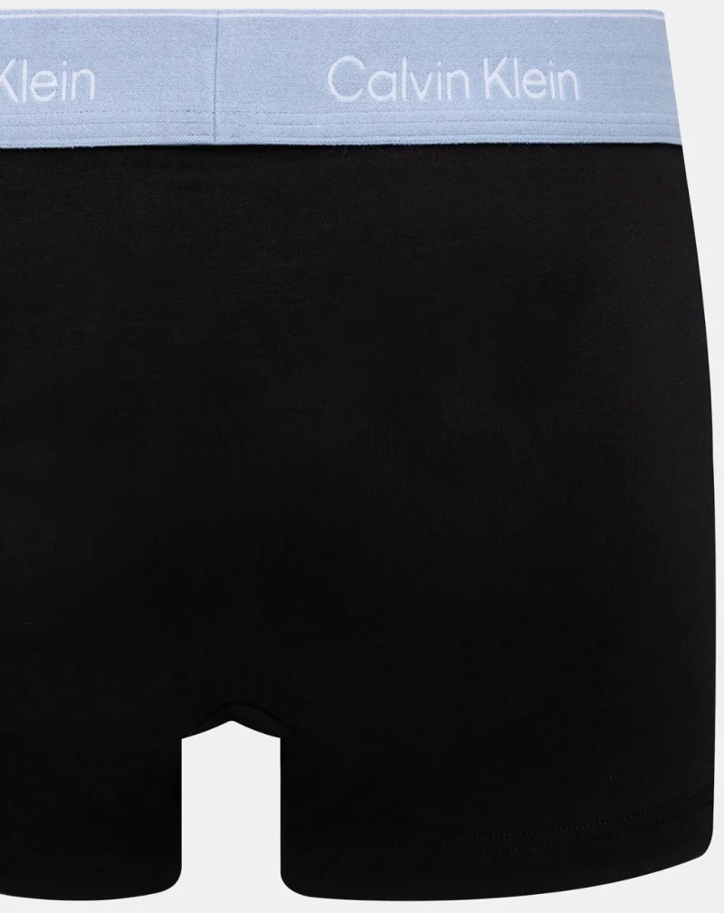 Ανδρικά boxer Calvin Klein - Μαύρο με χρωματιστό λάστιχο - 3 pack