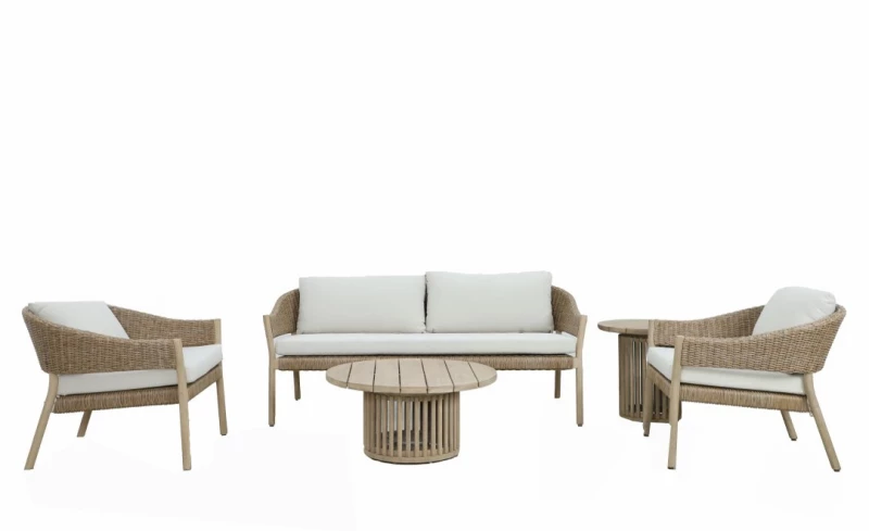 Caren Πολυθρόνα ξύλινη Acacia wood  73x80x73cm  14988-1