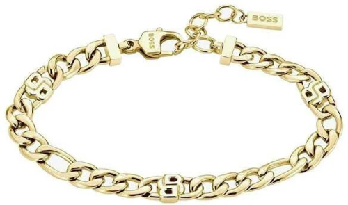 Βραχιόλι Αλυσίδα BOSS από ανοξείδωτο ατσάλι  σε χρυσό χρώμα 1580635