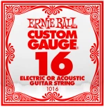 Χορδή Ακουστικής/Ηλεκτρικής Κιθάρας  Ernie Ball 1016 Plain Steel