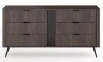 Συρταριέρα Veris σκούρη Βελανιδιά 163x81x38cm