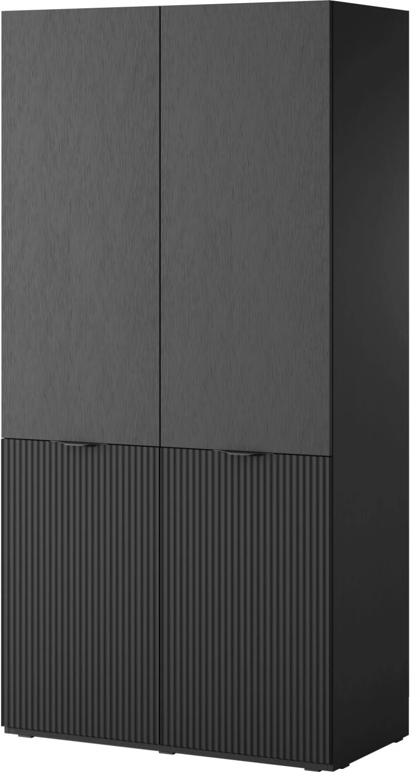Ντουλάπα Sandbox ανθρακί 101x200x51cm
