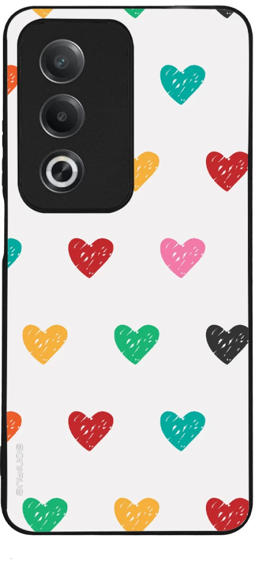 Θήκη Sonique Heart Series για Oppo A80 5G Λευκό 02