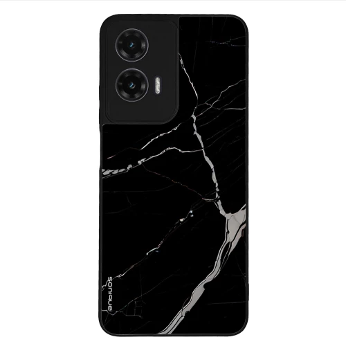 Θήκη Sonique Marble Series για Motorola Moto G35 5G Μαύρο
