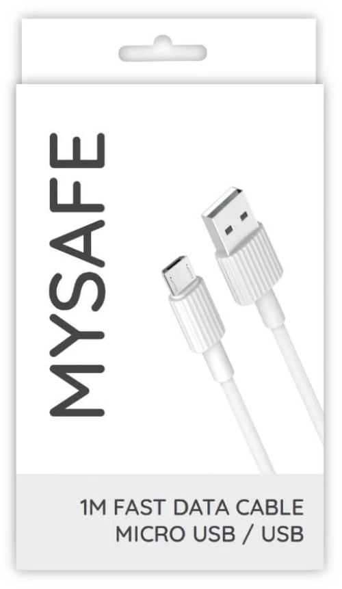 Mysafe nb cable p156 micro usb 1m white