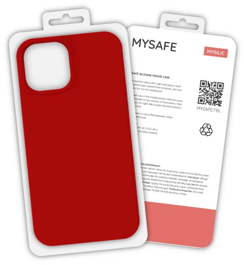 Mysafe silicone case iphone 13 mini red box
