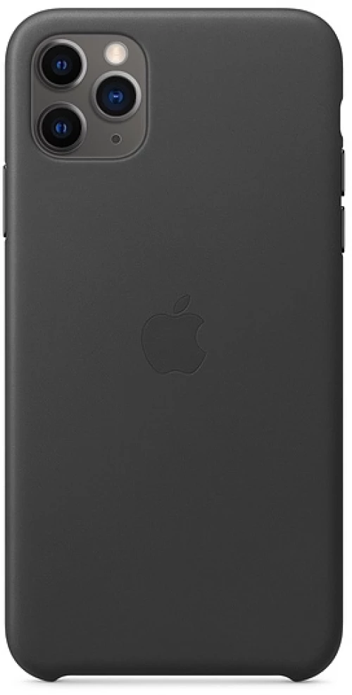 Apple leather case iphone 11 pro max black without package