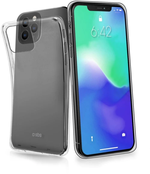 Sbs skinny silicone cover iphone 11 pro transparent