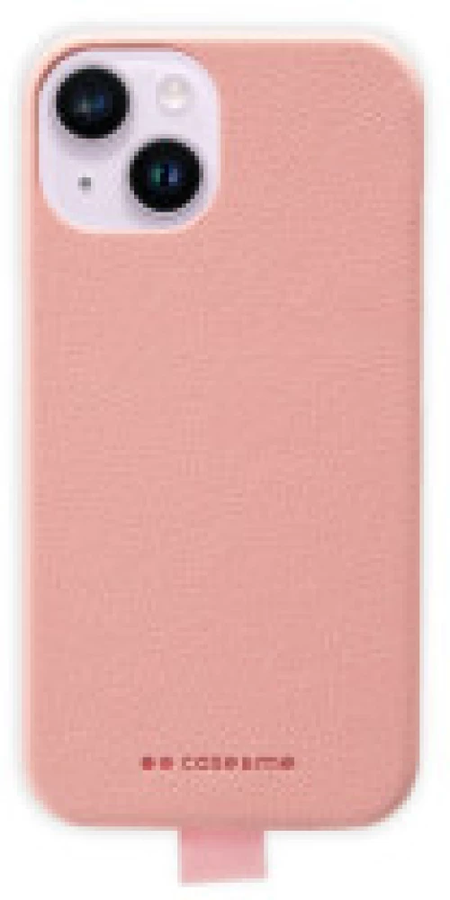 Sbs case&me iphone 15 case with leather finish, microfiber interior purple