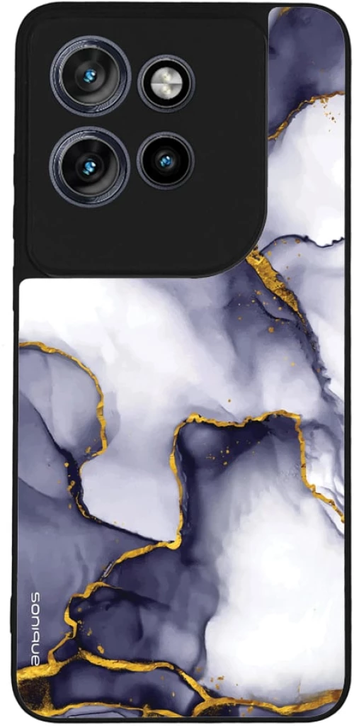 Θήκη Sonique Marble Series για Motorola Edge 50 Neo 5G Μωβ Γκρι