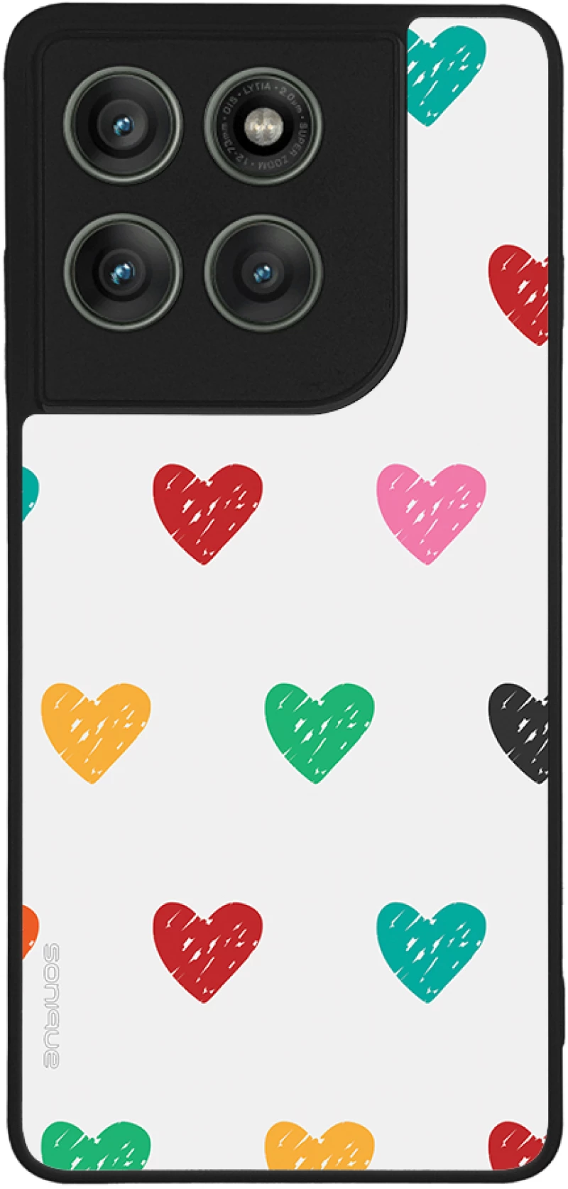 Θήκη Sonique Heart Series για Motorola Edge 60 Pro 5G Λευκό 02