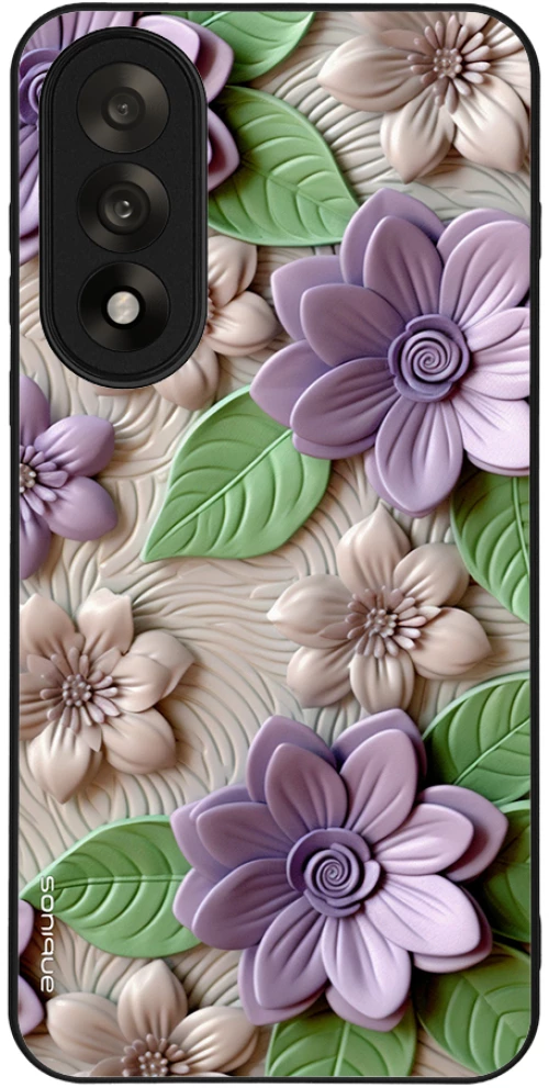 Θήκη Sonique 3D Flower Series για OnePlus Nord 5 5G Βιολετί