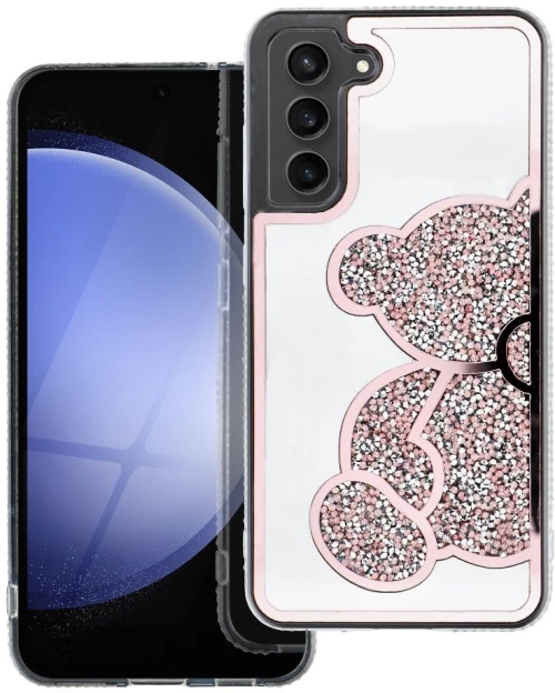 Teddy Bear Case For Samsung S25 Edge Pink