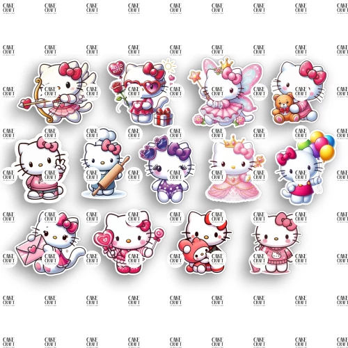 Βρώσιμα σχέδια Hello Kitty - 13τμχ