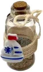 Διακοσμητικό Souvenir - Μπουκαλάκι με κοχύλια - 20pcs - 251728