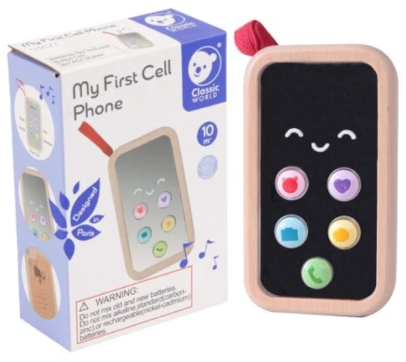 Ξύλινο My First Cell Phone Το Πρώτο Μου Κινητό Τηλέφωνο Cl53627