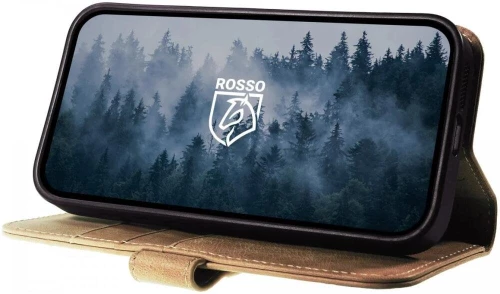 Θήκη Google Pixel 9 Pro XL Rosso Elite Δερμάτινο Πορτοφόλι με MagSafe - Light Brown (8719246461835)