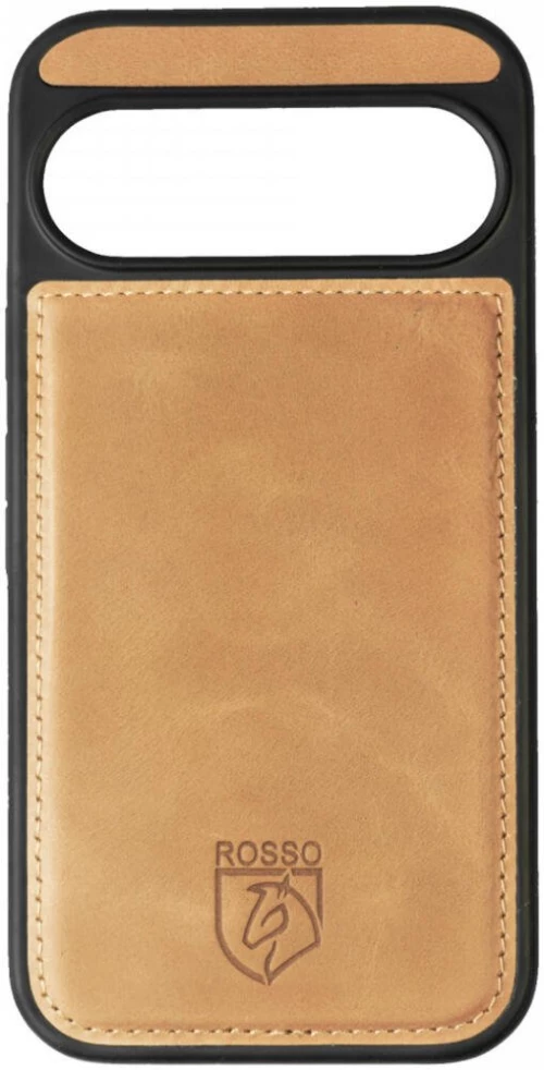 Θήκη Google Pixel 9 Pro XL Rosso Elite Δερμάτινο Πορτοφόλι με MagSafe - Light Brown (8719246461835)