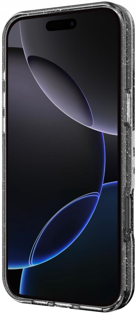 Θήκη iPhone 16 Pro HappyCase Joy Διάφανη Σκληρή με MagSafe - Sparkle Glitter (8719246462337)