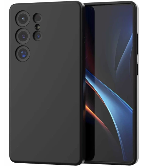 Θήκη Samsung Galaxy S25 Ultra Spacecase Silicone Magnetic Case Σιλικόνης με MagSafe - Black (5905719114213)