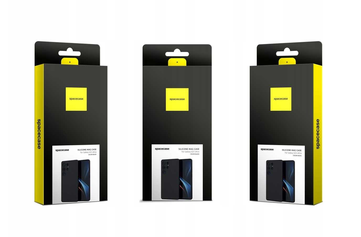 Θήκη Samsung Galaxy S25 Ultra Spacecase Silicone Magnetic Case Σιλικόνης με MagSafe - Black (5905719114213)