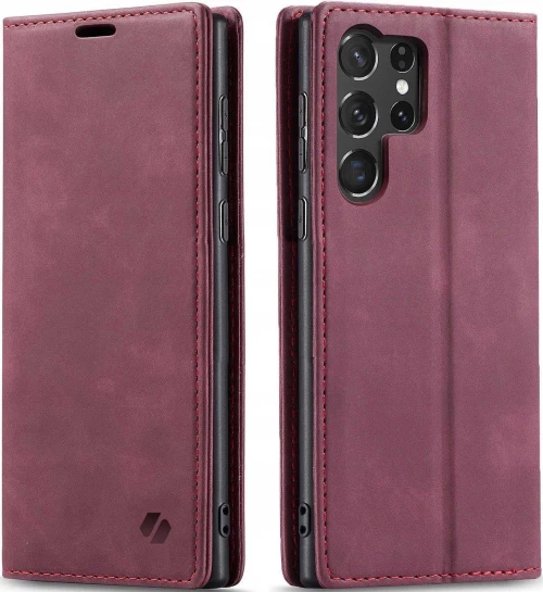Θήκη Samsung Galaxy S25 Ultra Spacecase Wallet Πορτοφόλι - Red (5905719114718)