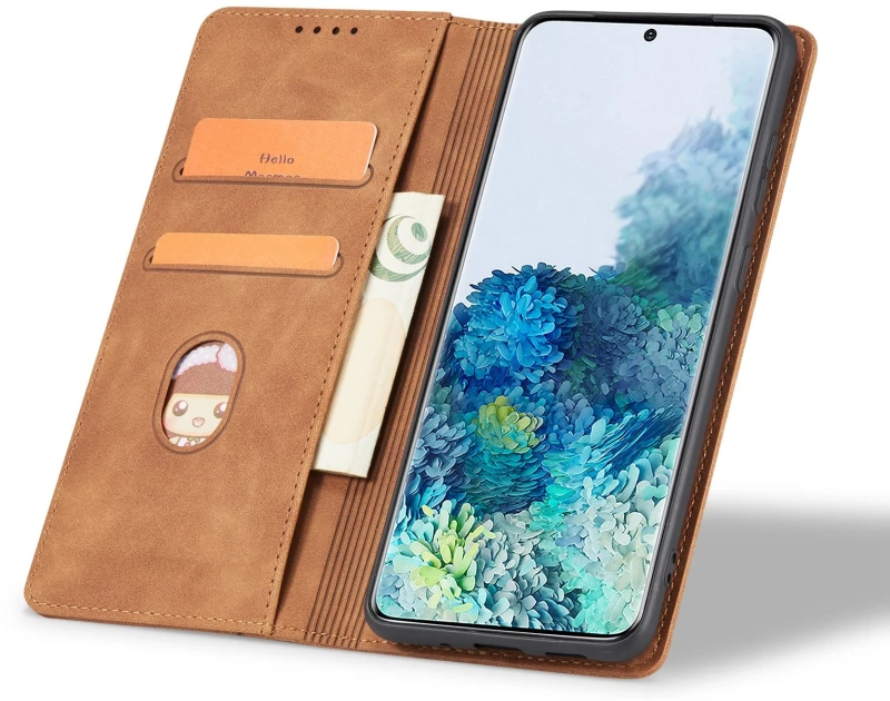 Θήκη Xiaomi Poco X7 Pro Bodycell Book Case Πορτοφόλι - Brown (5206015080777)