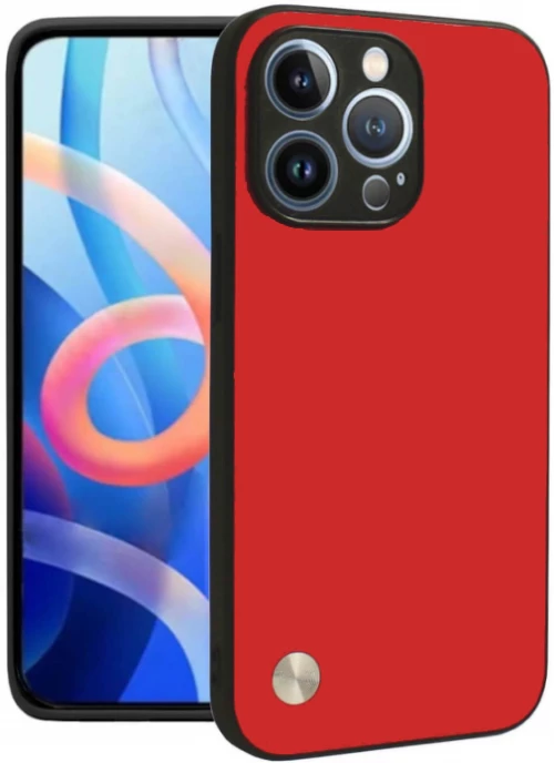 Θήκη iPhone 14 Pro Bodycell Vegan Cover Σκληρή - Red (5206015075841)