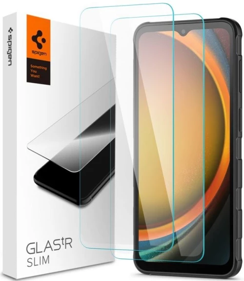 Tempered Glass Samsung Galaxy XCover7 / 7 Pro Spigen GLAS.tR Slim Premium Αντιχαρακτικό Γυαλί Προστασίας Οθόνης 2 Τεμάχια - Clear (AGL09407)