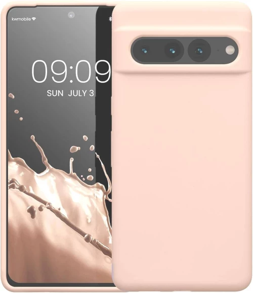 Θήκη Google Pixel 7 Pro KWmobile Soft Flexible Rubber Cover Σιλικόνης - Antique Pink Matte (KWM0000171J046C)