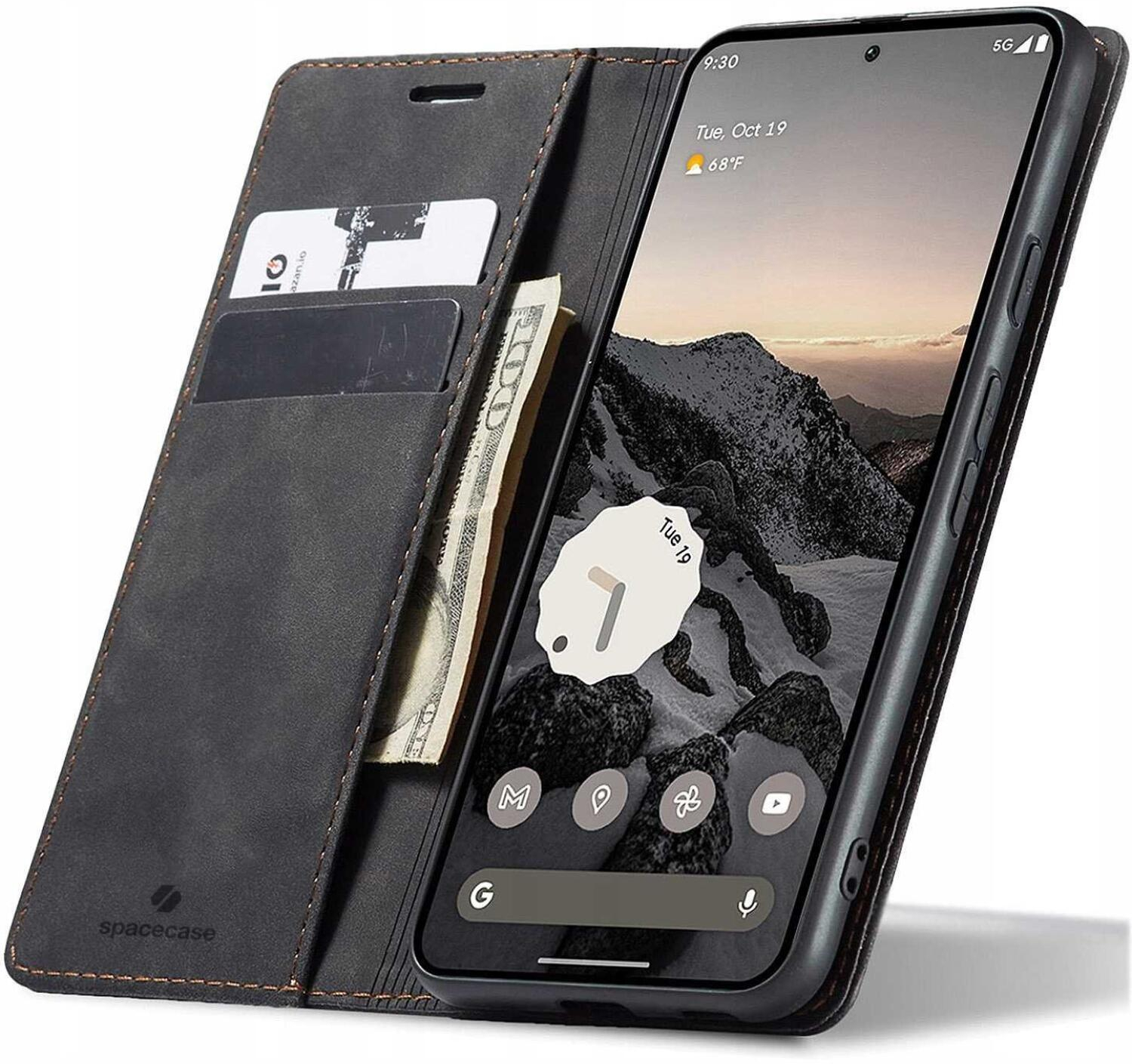 Θήκη Google Pixel 9a Spacecase Wallet Πορτοφόλι - Black (5905719117368)