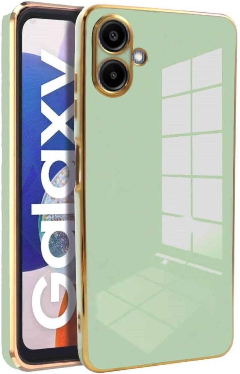 Θήκη Samsung Galaxy A06 Bodycell Gold Plated Σιλικόνης - Mint Green (5206015081262)