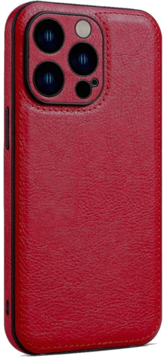 Θήκη iPhone 13 Pro Bodycell Prestige Backcover με Πλαίσιο Κάμερας - Red (5206015068188)